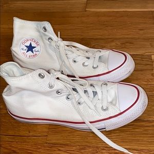 White Hightop Converse